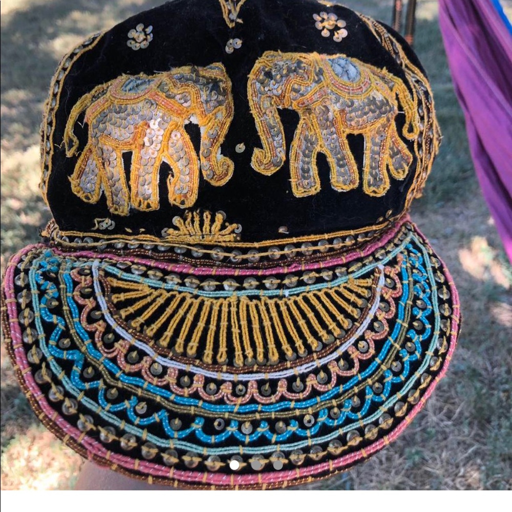 Boutique beaded hat